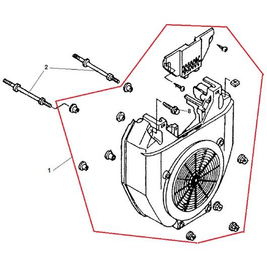 Крышка вентилятора Champion GG11000E